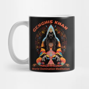 Funny Genghis Khan, World Domination Zen Meditation Mug